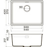 Мойка OMOIKIRI KATA 54-U-GR Artgranit/Leningrad Grey 4993411