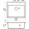 Мойка OMOIKIRI DAISEN 57-GR Artgranit/leningrad grey 4997311